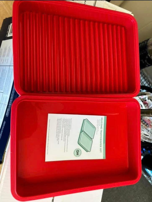 2 pack silicone crispers. QVC Good Housekeeping