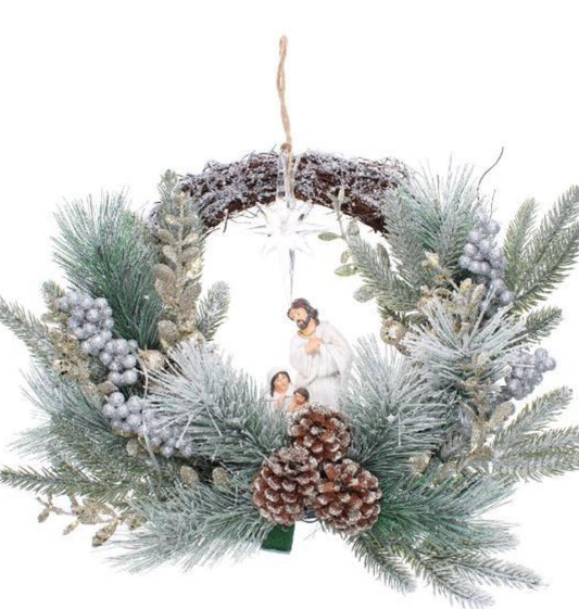 18” Christmas wreath. New in box